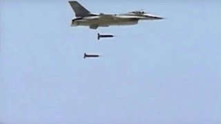 US Air Force F16 Cluster Drop [upl. by Carma]