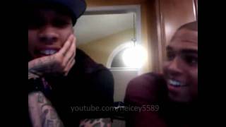 Chris brown and tygatatted like a mexican on Ustream  Shot by VonMar23 [upl. by Anazus]