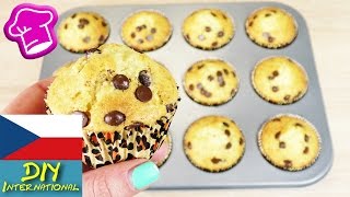 Recept na super muffiny za 3 minuty  chutné jednoduché pečení s kousky čokolády [upl. by Aizat]