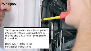 How to Install a Hotpoint integrated dishwasher [upl. by Darren479]