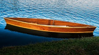 Wooden Boat Building Time Lapse 14Foot quotHero 2quot Pirogue FlatBottomed Canoe [upl. by Noreht]