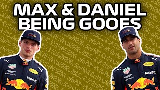 MAX Verstappen and DANIEL Ricciardo being GOOFS for 8 MINUTES STRAIGHT [upl. by Yleek]