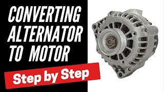 Convert Alternator to Brushless Motor [upl. by Nelhsa708]