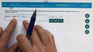 ALEKS  Predicting the Products of a Neutralization Reaction [upl. by Ruhtra]