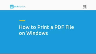 How to Print a PDF File on Windows [upl. by Allveta803]