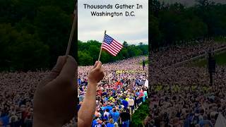 Thousands Sing The National Anthem In Washington DC [upl. by Teahan642]