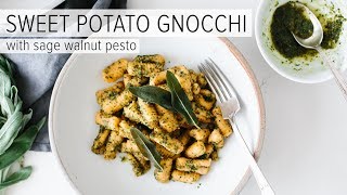 SWEET POTATO GNOCCHI  glutenfree  paleo [upl. by Holsworth]