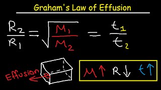 Grahams Law of Effusion Practice Problems Examples and Formula [upl. by Kcirred]