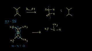 Hydrogenation  Alkenes and Alkynes  Organic chemistry  Khan Academy [upl. by Atok279]