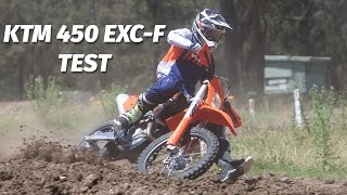 KTM 450 EXCF Enduro Bike Test [upl. by Araeit]