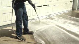 How To Pressure Wash Your Driveway Zep Commercial Driveway amp Concrete Concentrate [upl. by Annauj133]