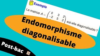 Comment montrer quun endomorphisme est diagonalisable [upl. by Rennob]