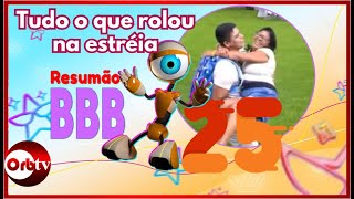 O que rolou na estreia do BBB 25  Resumão BBB25 [upl. by Charita460]