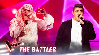 The Battles Sheldon Riley v Jordan Anthony Praying  The Voice Australia 2019 [upl. by Aliled]