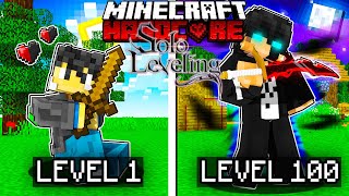 Reaching Level 100 In SOLO LEVELING Minecraft [upl. by Allecsirp987]