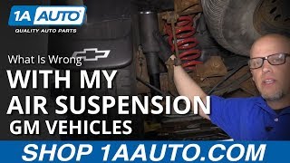 How to Diagnose Air Suspension Problems  GM Vehicles [upl. by Martguerita]