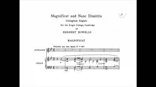 Herbert Howells  Magnificat Collegium Regale with Score [upl. by Spanjian]