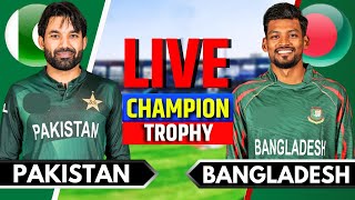 Pakistan vs Bangladesh Match 9  Live Cricket Match Today  PAK vs BAN  Champions Trophy  Preview [upl. by Martina114]