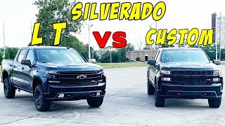 Silverado LT Vs Custom trim level DIFFERENCES explained [upl. by Lohcin105]