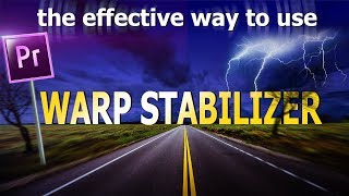 Stabilize video Warp Stabilizer Adobe Premiere Pro [upl. by Nohsar]