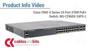 Product Info Cisco 2960X Series PoE Switch WSC2960X24PSL [upl. by Lietman]