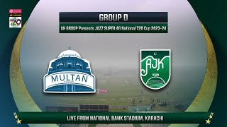 Live  Multan vs AJK  Match 13  National T20 202324  PCB [upl. by Aleacim834]