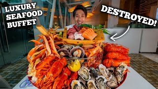 LUXURY Hotel Seafood Buffet DESTROYED  Pro Eater Vs AYCE Buffet  MASSIVE Seafood Platter Mukbang [upl. by Akieluz]