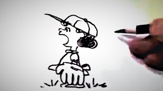 Charles Schulz Drawing Peanuts [upl. by Lezlie385]