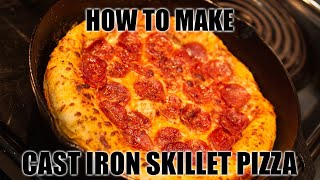 Cast Iron Skillet Pizza  Easy Recipe [upl. by Lipkin]