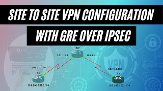 Site to Site VPN Configuration with GRE Over IPSec [upl. by Ricarda603]