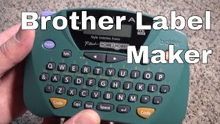 Brother Print Label Maker  PT65 PTouch  A Hands on Review [upl. by Lowis797]