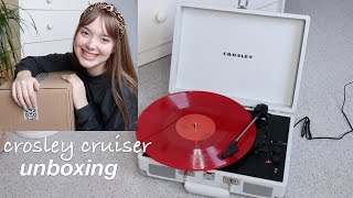 crosley record player unboxing [upl. by Aikat713]