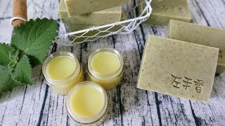 左手香皂amp左手香膏DIY  How to make herbal soap and ointment with Indian Borage [upl. by Cowan]