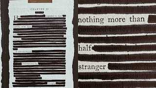 How I create blackout poetry [upl. by Sivie117]