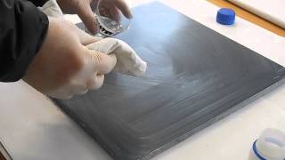 how to polishing a marble surface became opaque due wear and age [upl. by Aidnyl]