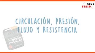 FISIOLOGÍA CIRCULACIÓN PRESIÓN FLUJO Y RESISTENCIA  ENTENDIENDO GUYTON CAP 14 [upl. by Raseta701]