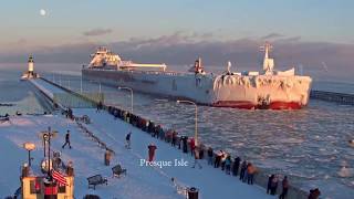 Presque Isle arrived Duluth 12312017 [upl. by Jemimah]