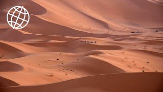 Erg Chebbi Dunes Merzouga Moroccan Sahara Amazing Places 4K [upl. by Ikey]