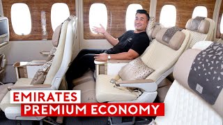 Emirates New Premium Economy and Upgraded Cabin on A380 [upl. by Rockel]