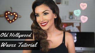 Easy Classic Old Hollywood Waves HAIR Tutorial  Rita Hayworth Inspired [upl. by Chicky]