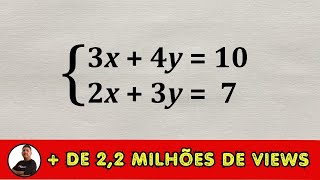 SISTEMA DE EQUAÇÕES Substituição e Adição  Prof Robson Liers  Mathematicamente [upl. by Rosner736]