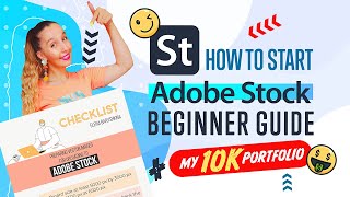 ADOBE STOCK Contributor Beginner Guide Step By Step  My 10K Portfolio [upl. by Ydal247]