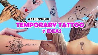 7 WAYS  HOW TO MAKE TEMPORARY TATTOO AT HOME EASY AND WATERPROOF [upl. by Ayor962]