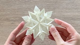 Paper Snowflake  Christmas Snowflake ❄️ [upl. by Nasya]