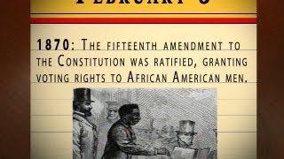 February 3 1870 The 15th amendment ratified [upl. by Essila]