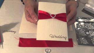 HOW TO MAKE YOUR OWN WEDDING INVITATIONS HANDMADE CARDS [upl. by Vories345]