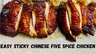 Sticky Chinese five spice chicken recipe quick how to [upl. by Zanze]