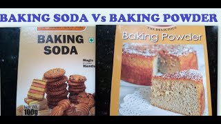 Baking soda Vs Baking powder difference [upl. by Eytak]