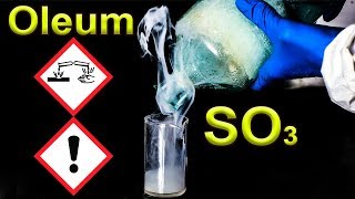 Oleum Sulfur trioxide SO3 Chemical reactions [upl. by Sayed736]