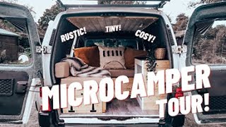 Cosy selfbuilt microcampervan Berlingo tour [upl. by Hagai685]